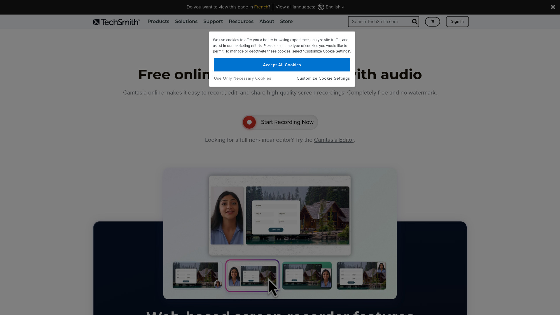 Camtasia online