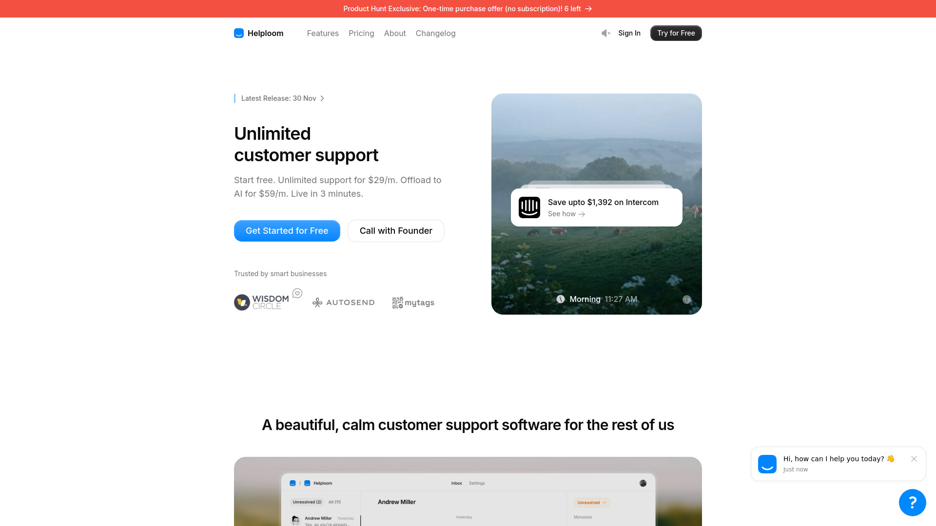 Helploom screenshot