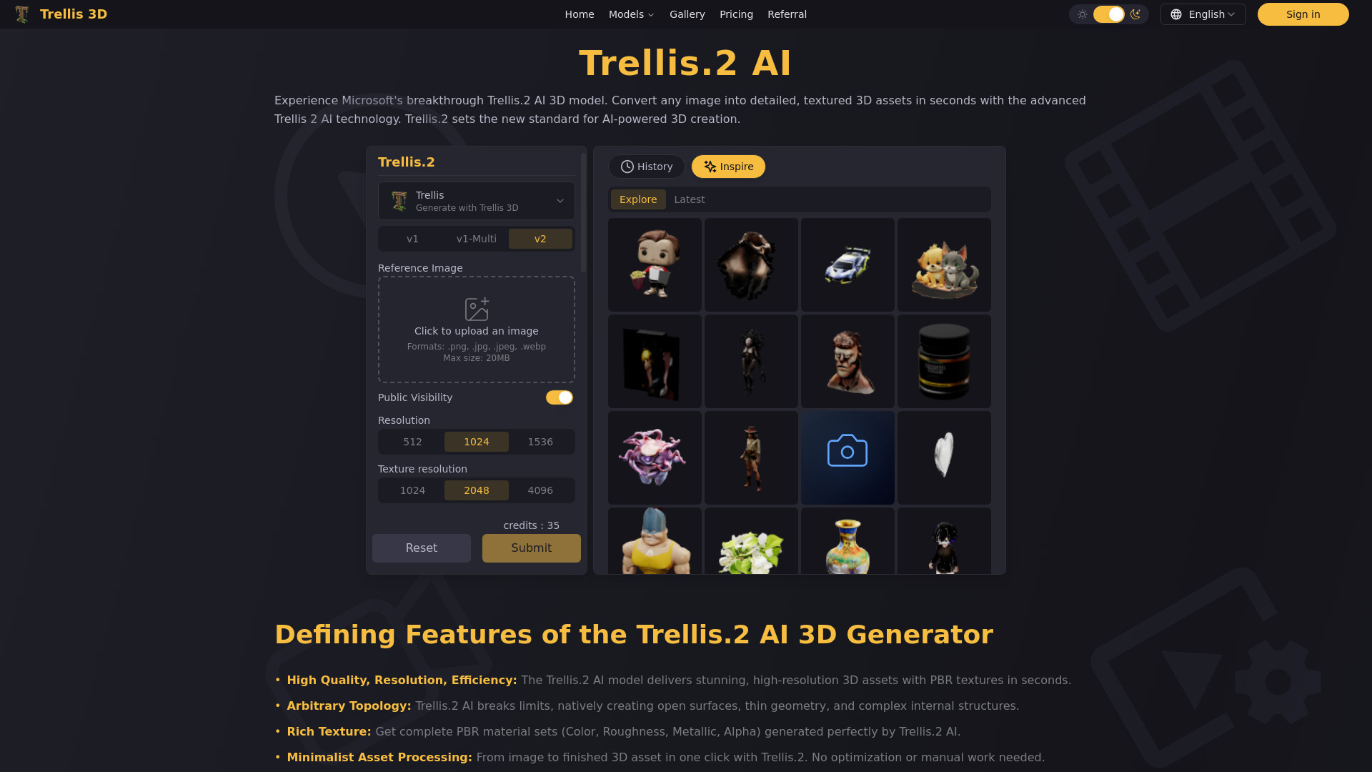 Trellis.2 AI 3D screenshot