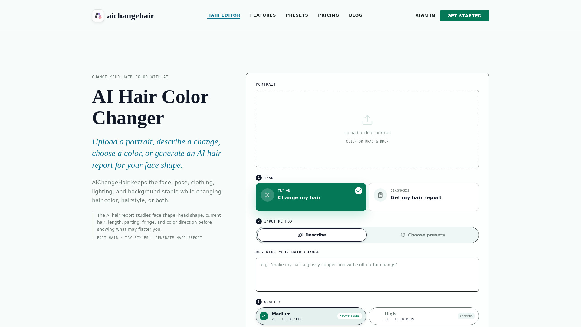 AIChangeHair – AI Hair Color Changer