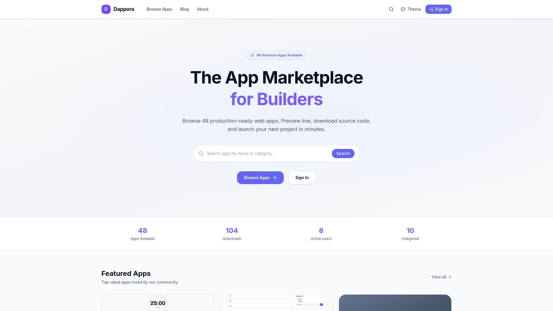 دابورا -48 تطبيقات SaaS كاملة المكدس