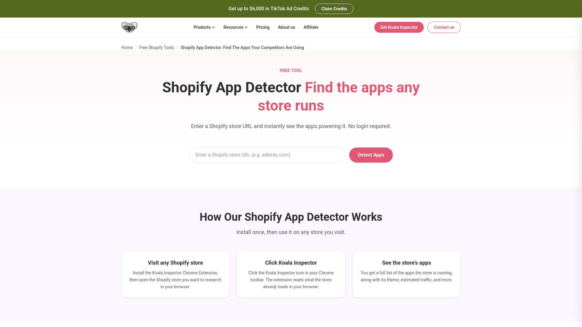 Shopify App Detector