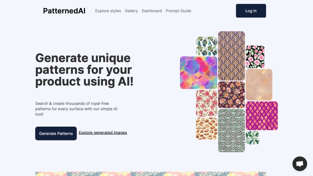 PatternedAI - Seamless Pattern Maker with Artificial Intelligence