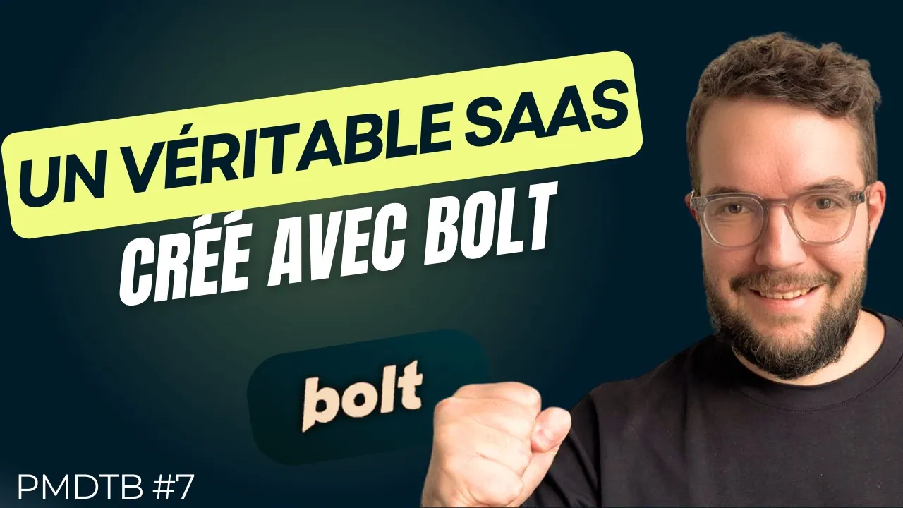 Cet étudiant construit un véritable SAAS avec BOLT (l'idée est géniale)