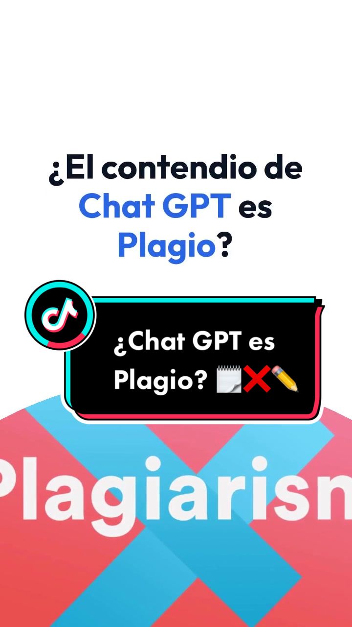 ¿El contendio de Chat GPT es Plagio? ❌✏️ #chatgptplagio #chatgptplagiarism ChatGPT es un modelo de lenguaje basado en aprendizaje automático que genera texto a partir de patrones aprendidos en un gran conjunto de datos No es 100% original, no se considera plagio ya que no tiene intención de plagiar y su uso no está destinado a infracción de derechos de autor Aunque Pero es importante utilizarlo con precaución ya que puede contener fragmentos de texto de los datos de entrenamiento y por lo tanto ser similar a otros textos existentes en internet. Comprobadores de plagio: quetext.com/plagiarism-checker plagiarismdetector.net grammarlyplagiarismchecker.com scribbr.com/plagiarism-checker quillbot.com/plagiaris