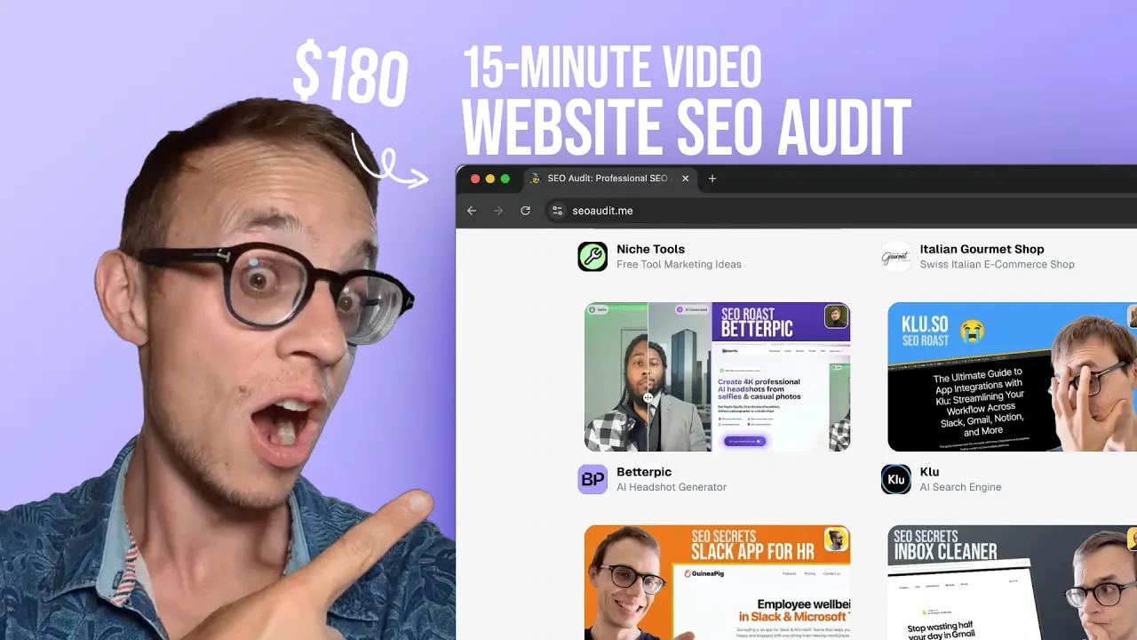 $180 Website SEO Audit (SEO Roast)