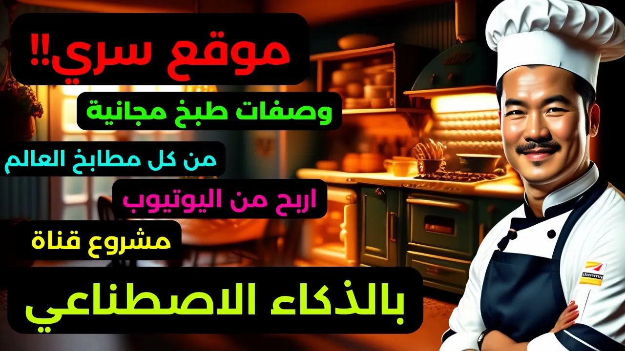 الربح من الذكاء الاصطناعي | كيفية انشاء قناة يوتيوب ناجحة | في نيش الطبخ