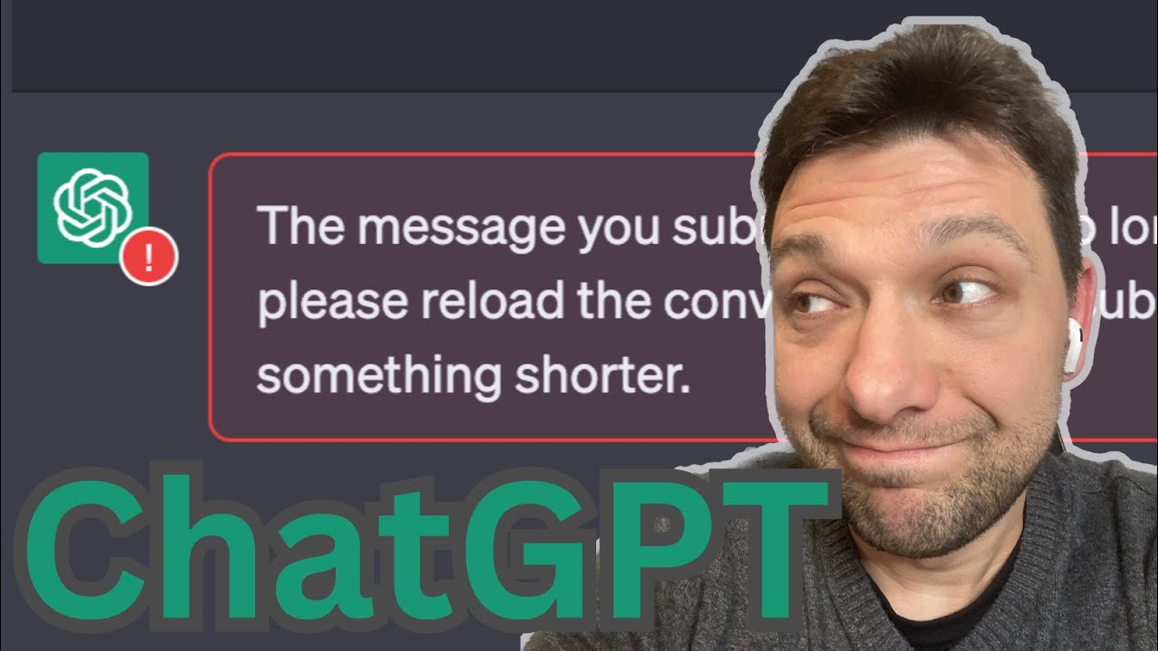 How to fix ChatGPT too long message limit? (Break The Prompt Character Limit)