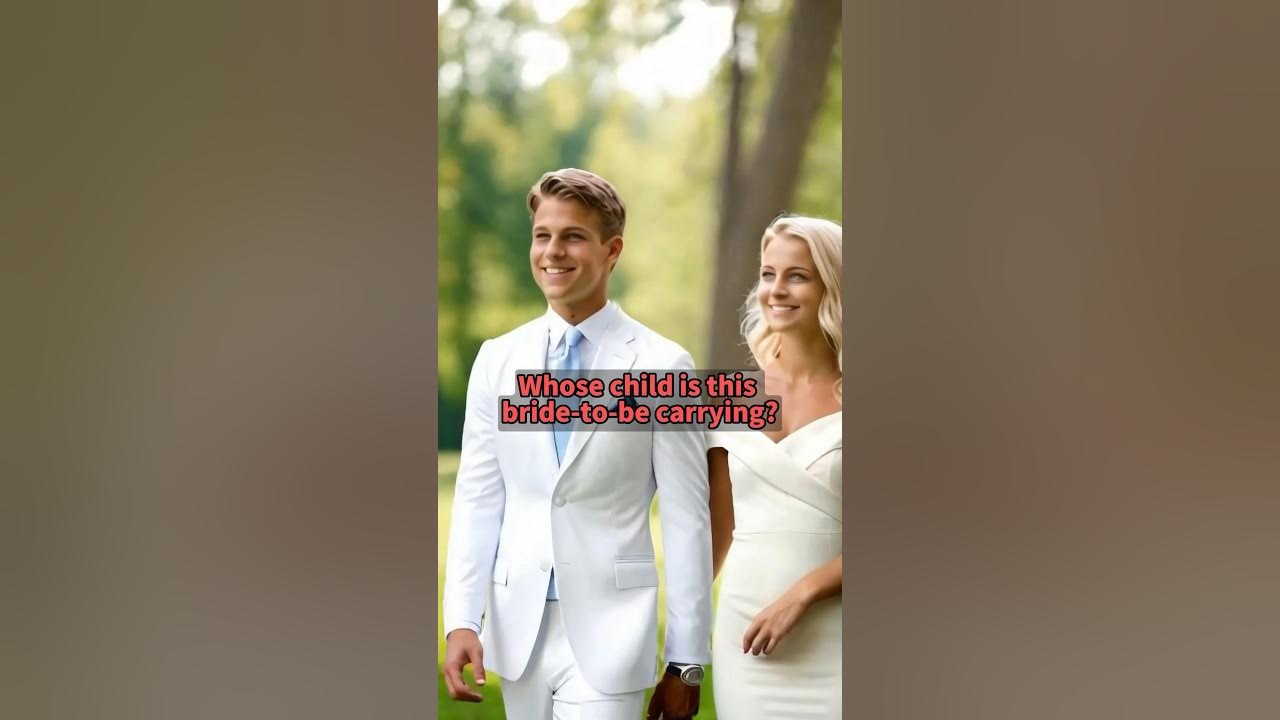 Guess whose child is this bride-to-be carrying? #popshort #shortfilm #PopShort.AI #popshortapp