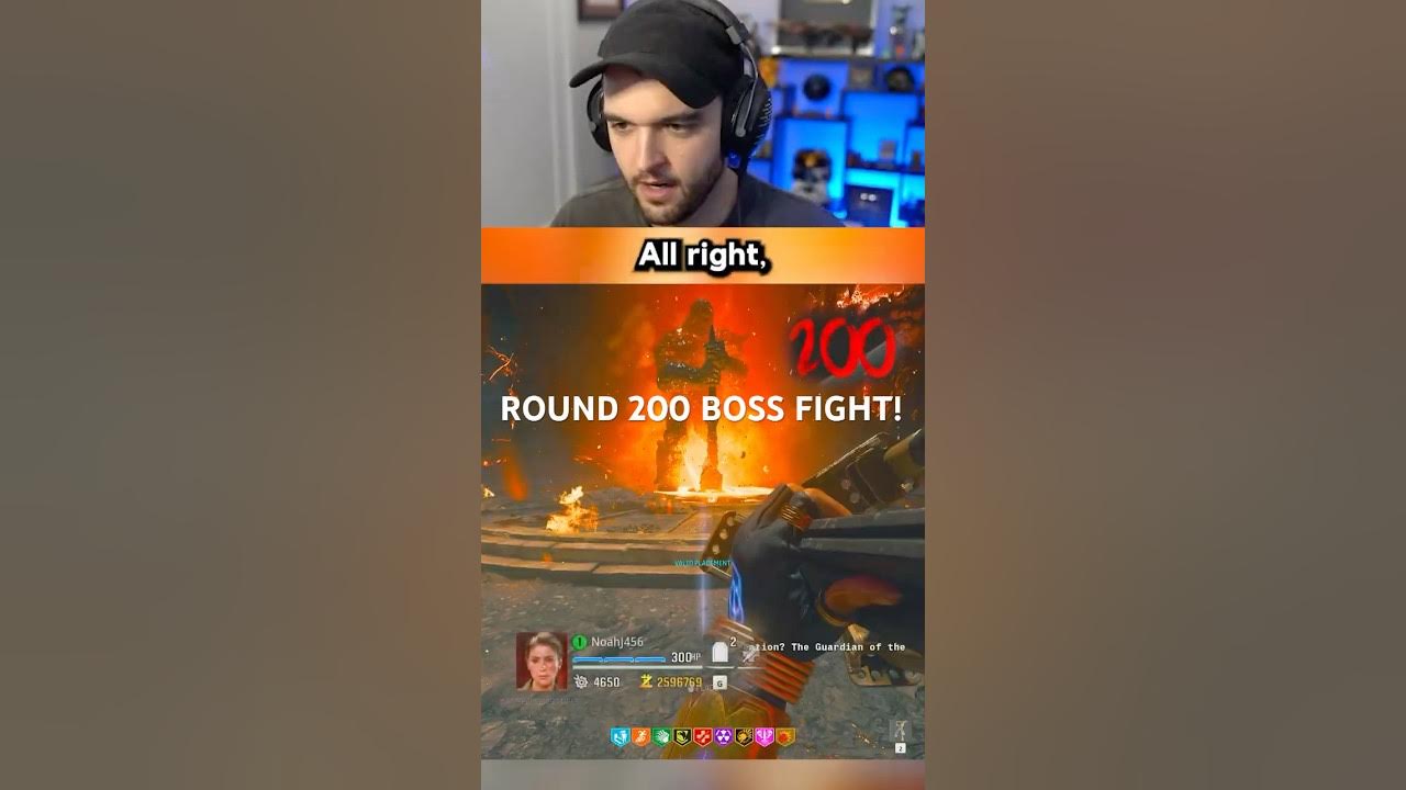 ROUND 200 BOSS FIGHT CHOKE in BLACK OPS 6 ZOMBIES!!!