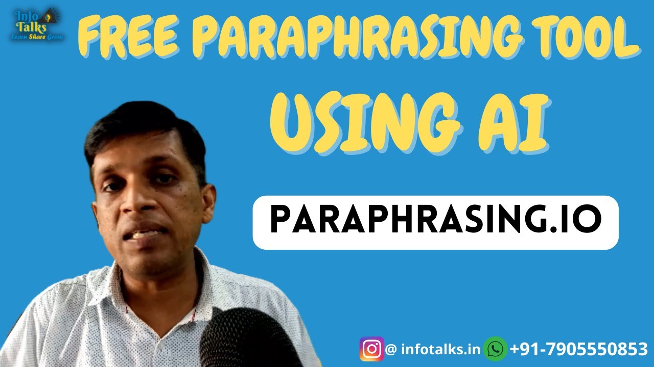 Free paraphrasing tool like Quillbot 👉 All in One Tool for a Content Writer & Blogger