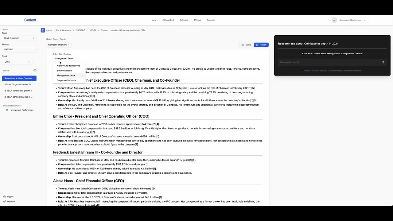 Stock Selection and Stock Research | Curlent