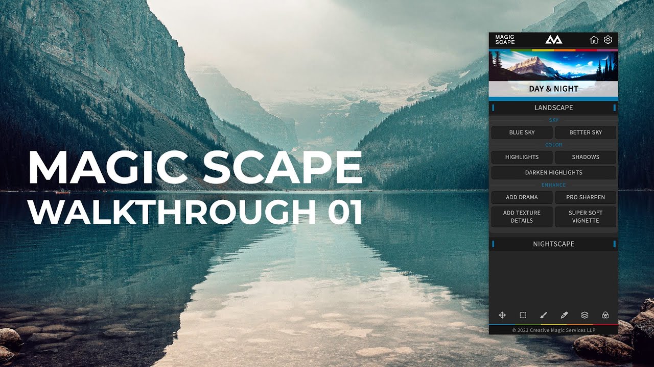 Magic Scape Panel for Photoshop Walkthrough 01