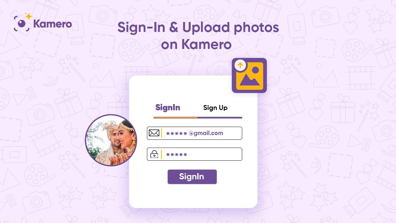 1. Sign-In & Upload photos on Kamero