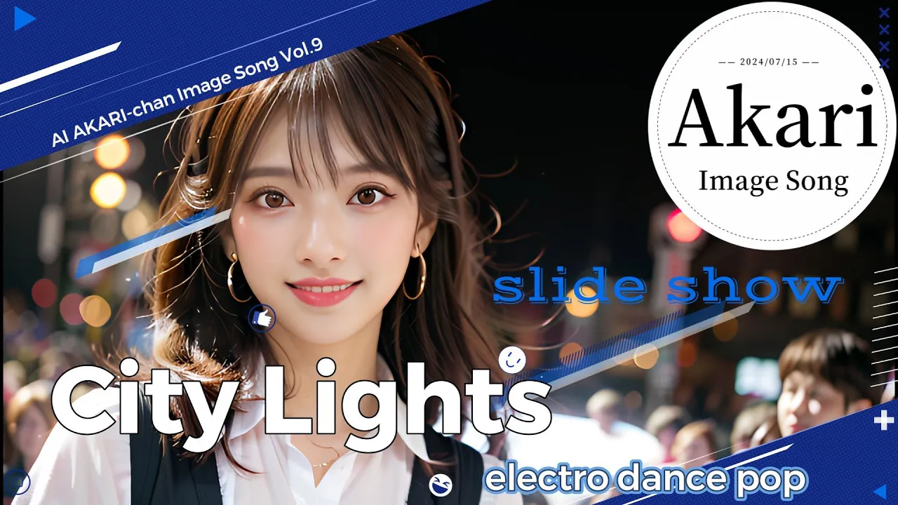 (AI AKARI-chan Image Song Vol.9) City Lights / electro dance pop