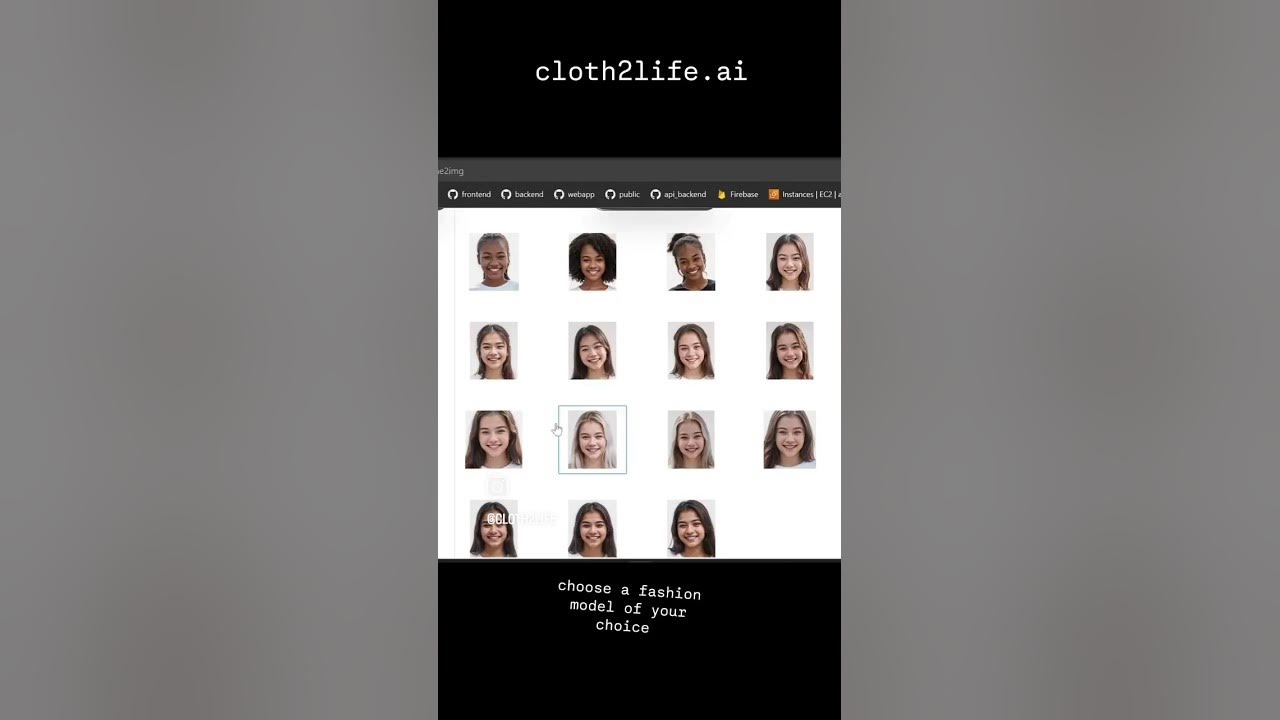 AI generated fashion model | Girl top | Cloth2Life