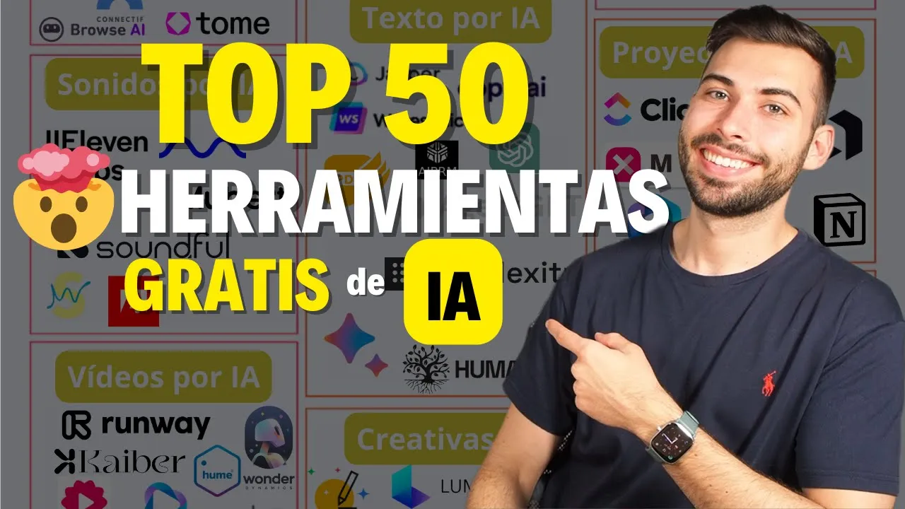 He probado Cientos de HERRAMIENTAS de IA... Te enseño +50 que Te Sorprenderán 🤯
