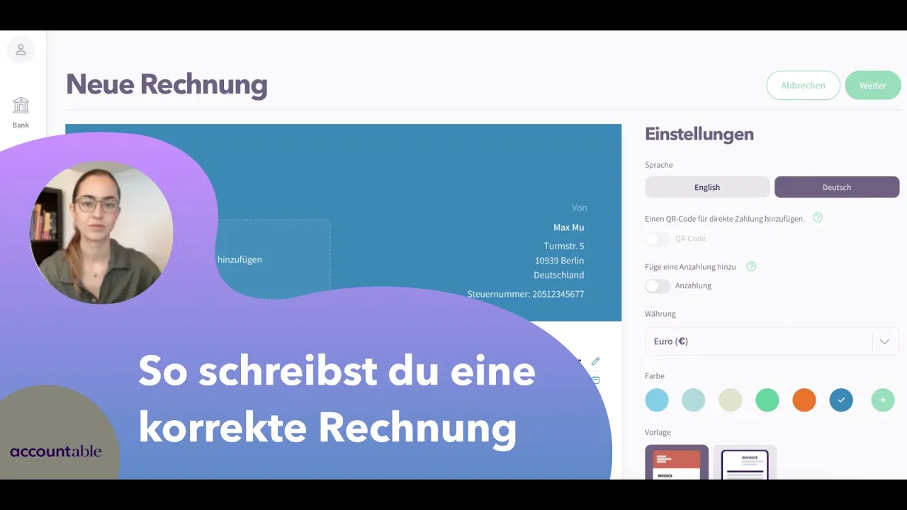 Korrekte Rechnung schreiben als Freiberufler