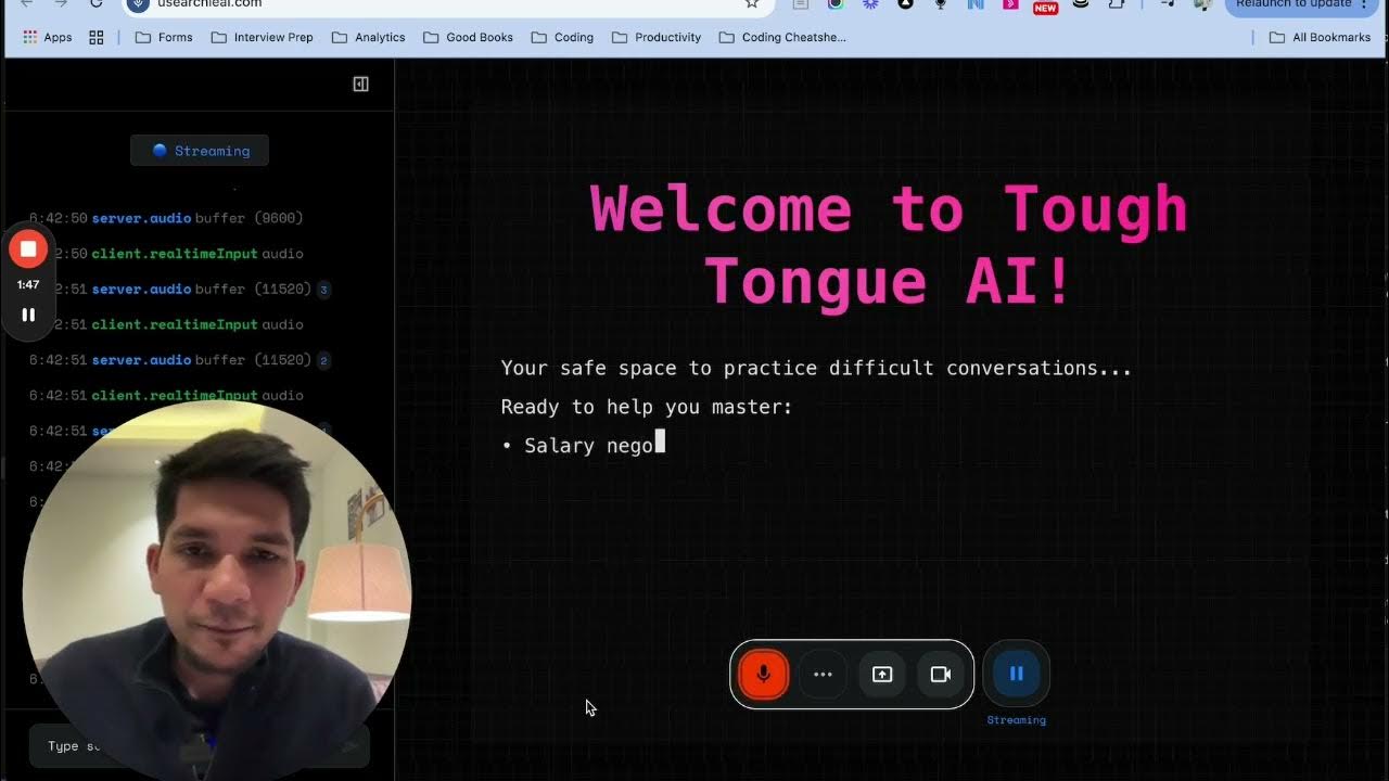 Quick Demo: Gemini Powered Realtime Conversation Platform