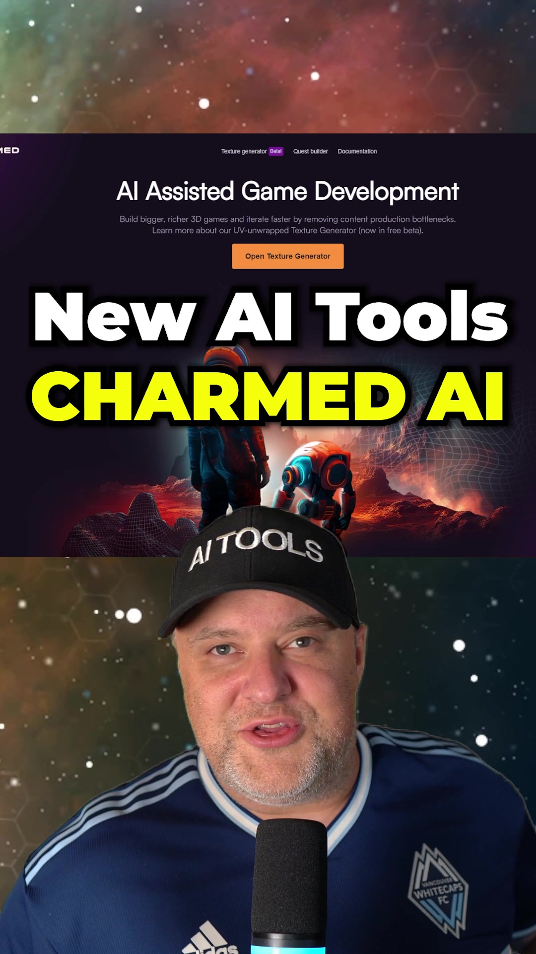 Charmed.ai 3D Texture an Object with AI 🤯 #ai #aitools #charmedai #freeai #3dtexture #3dai #ai3d #artificialintelligence #aiart #aiartist