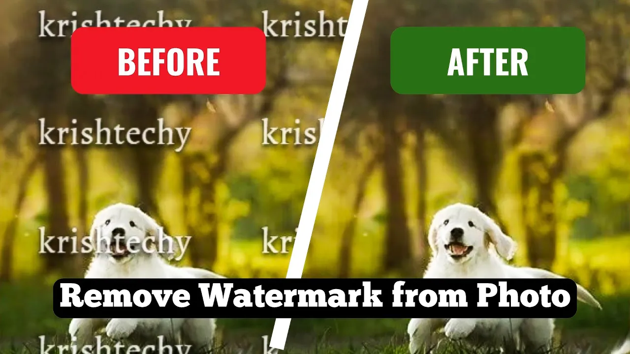 Best 5 Free AI Watermark Remover Tools | Krish Tech Talk