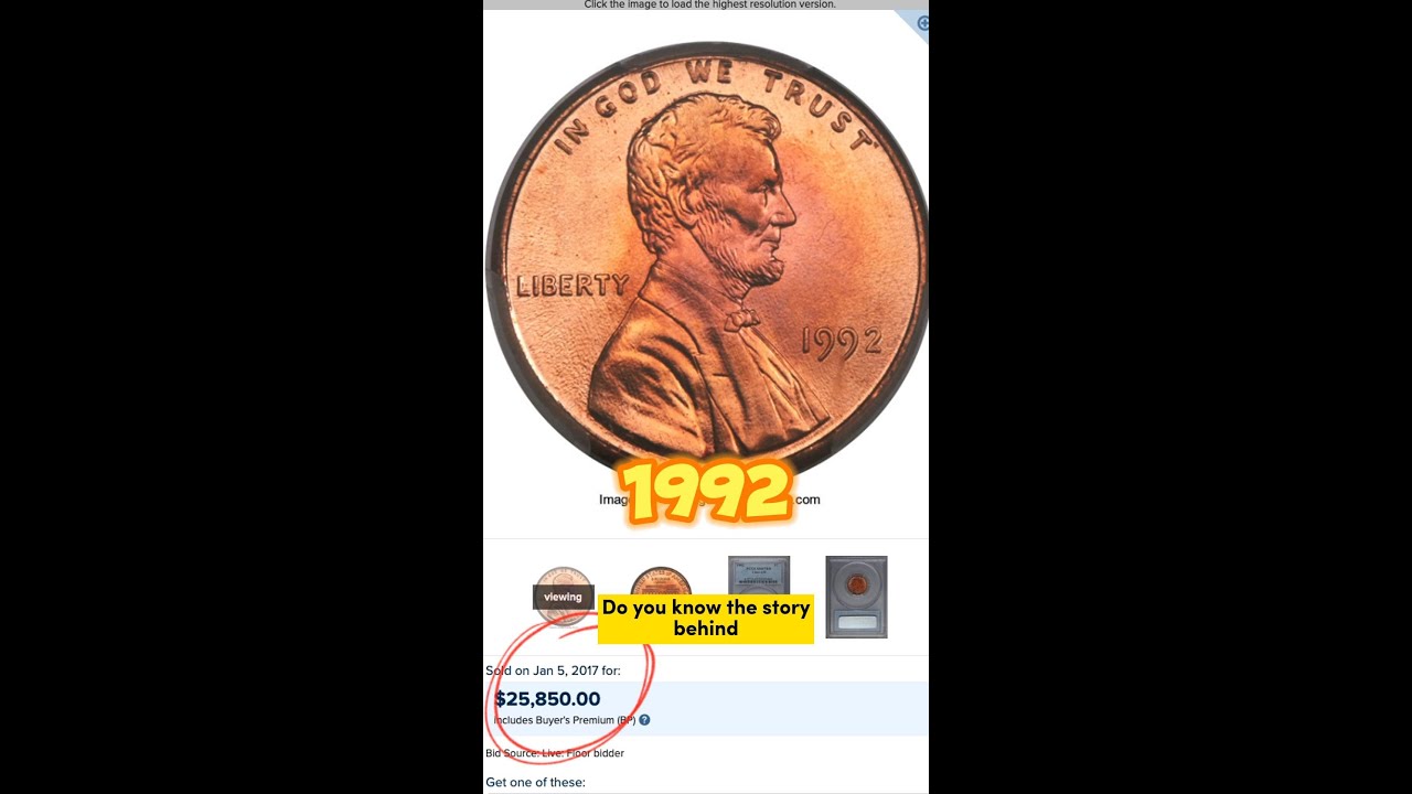 1992 Close AM Penny? Only Few Exist. Do you know why? #coin #penny #coincollecting