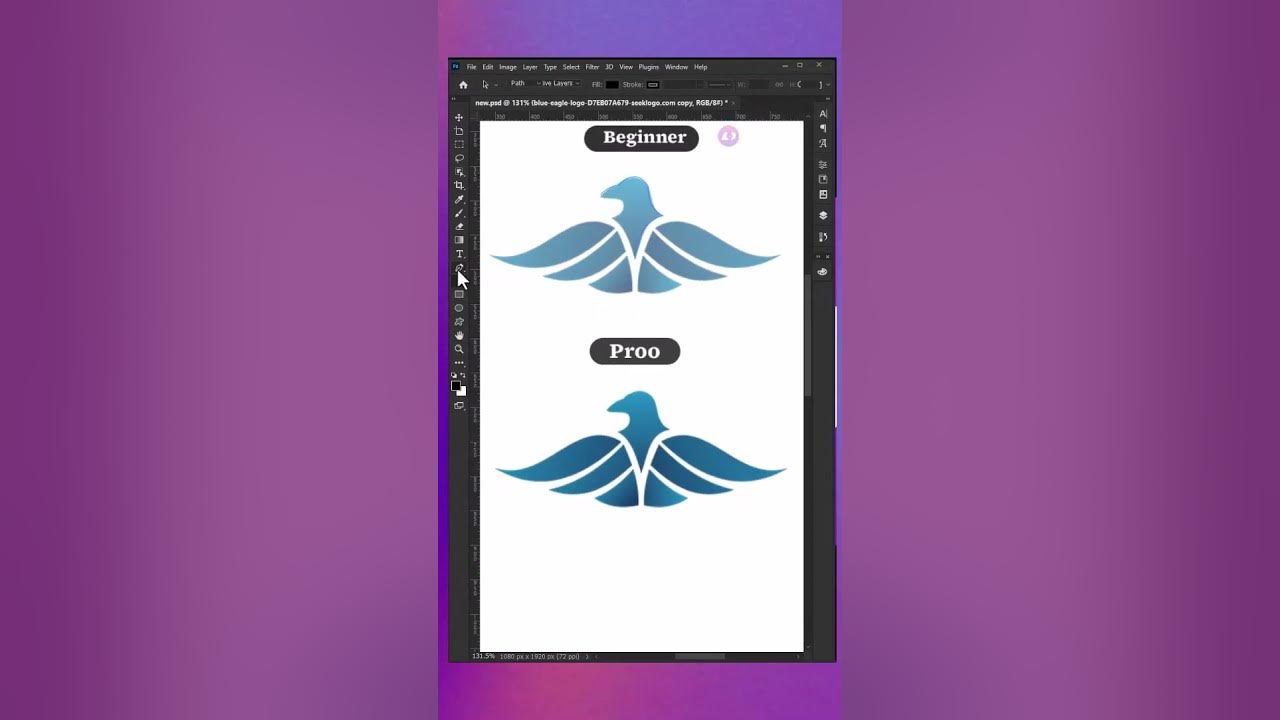 How to trace a logo in adobe photoshop
