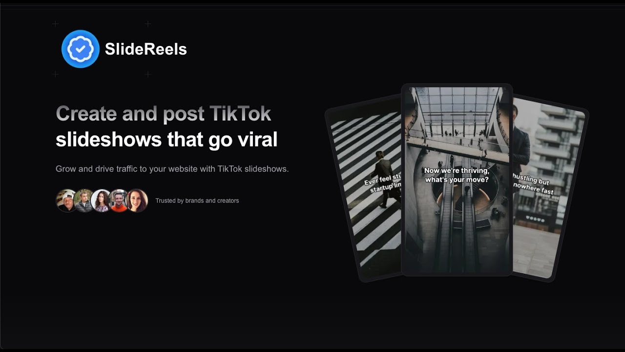 How to create a TikTok slideshow with SlideReels