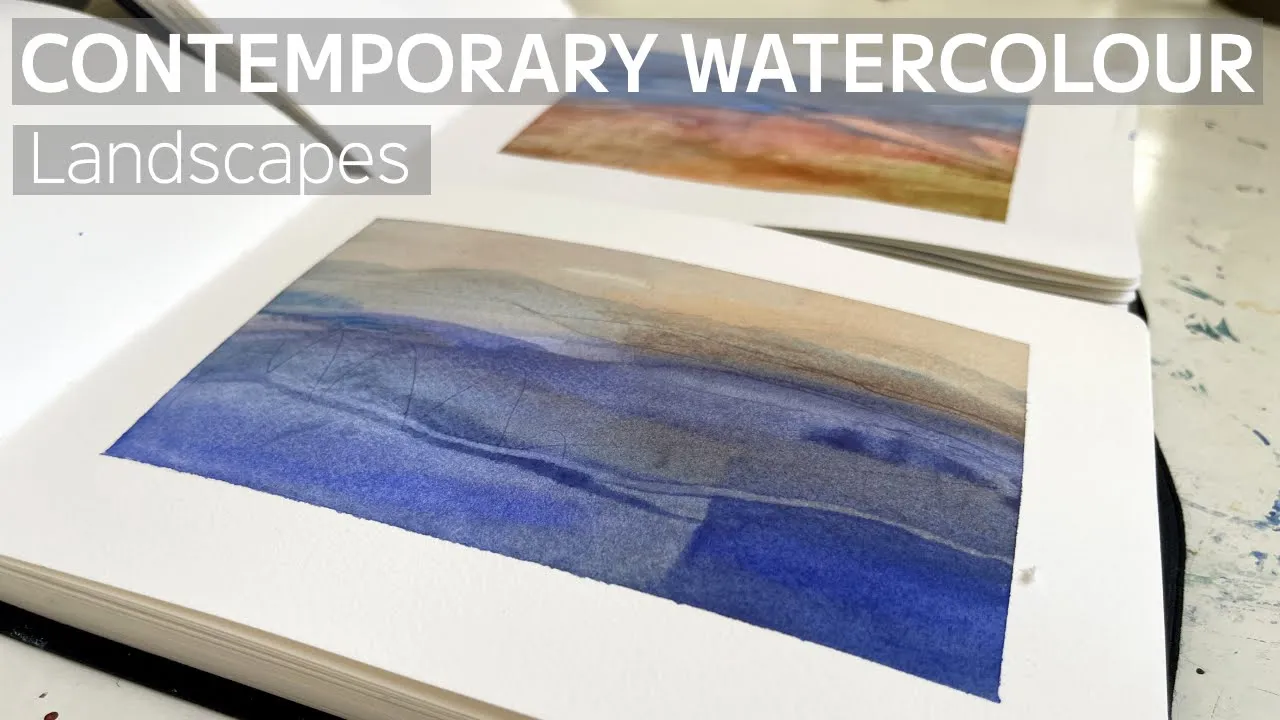 How to Paint Semi Abstract Watercolour Landscapes in a Contemporary Way