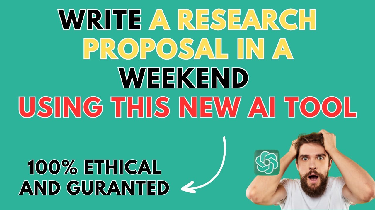 5 Steps to write a research proposal in a weekend using AI, ethically. No plagiarism or AI detection