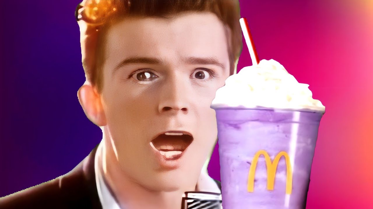 Rick Astley Try Grimace Shake